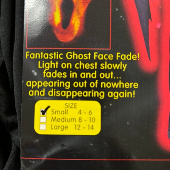 Scream Light Up Ghost Face Hooded Robe Fun World Child NWT NOS - Picture 7 of 14